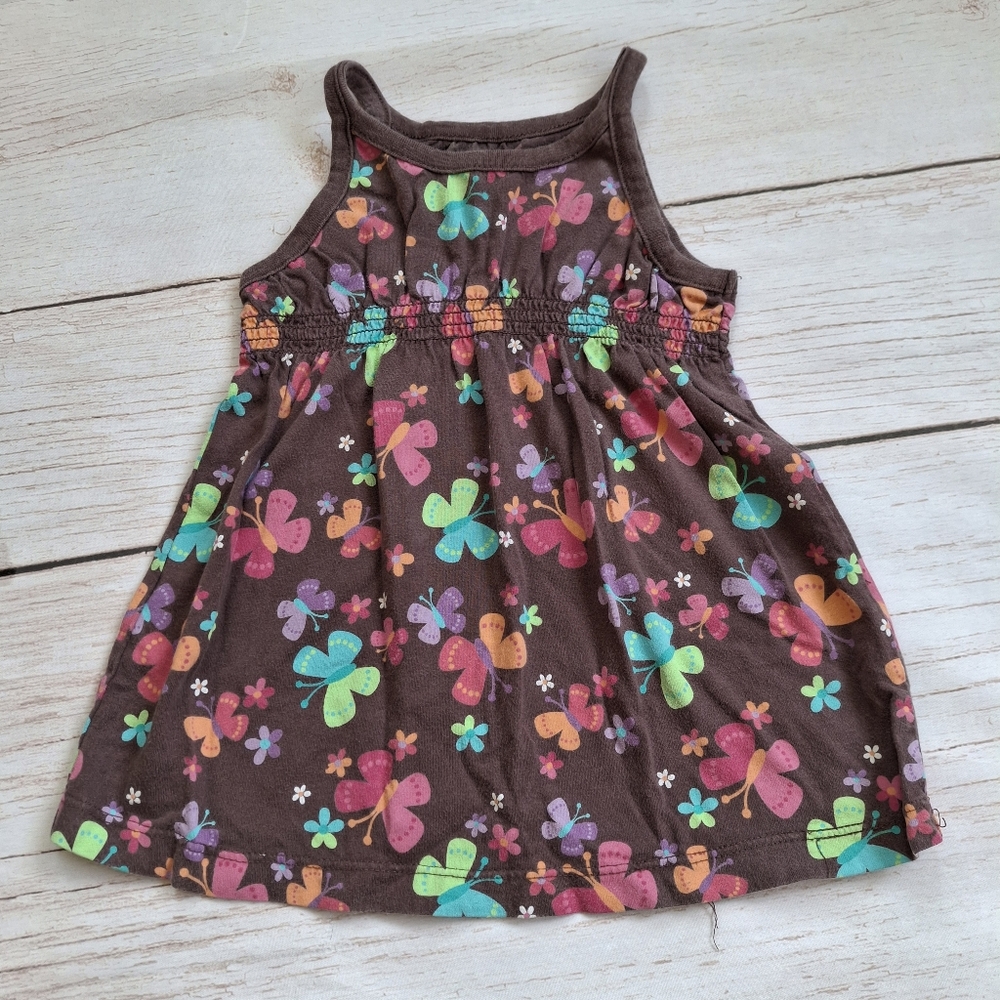 Jumping Beans 3T Brown Butterfly Tank Top